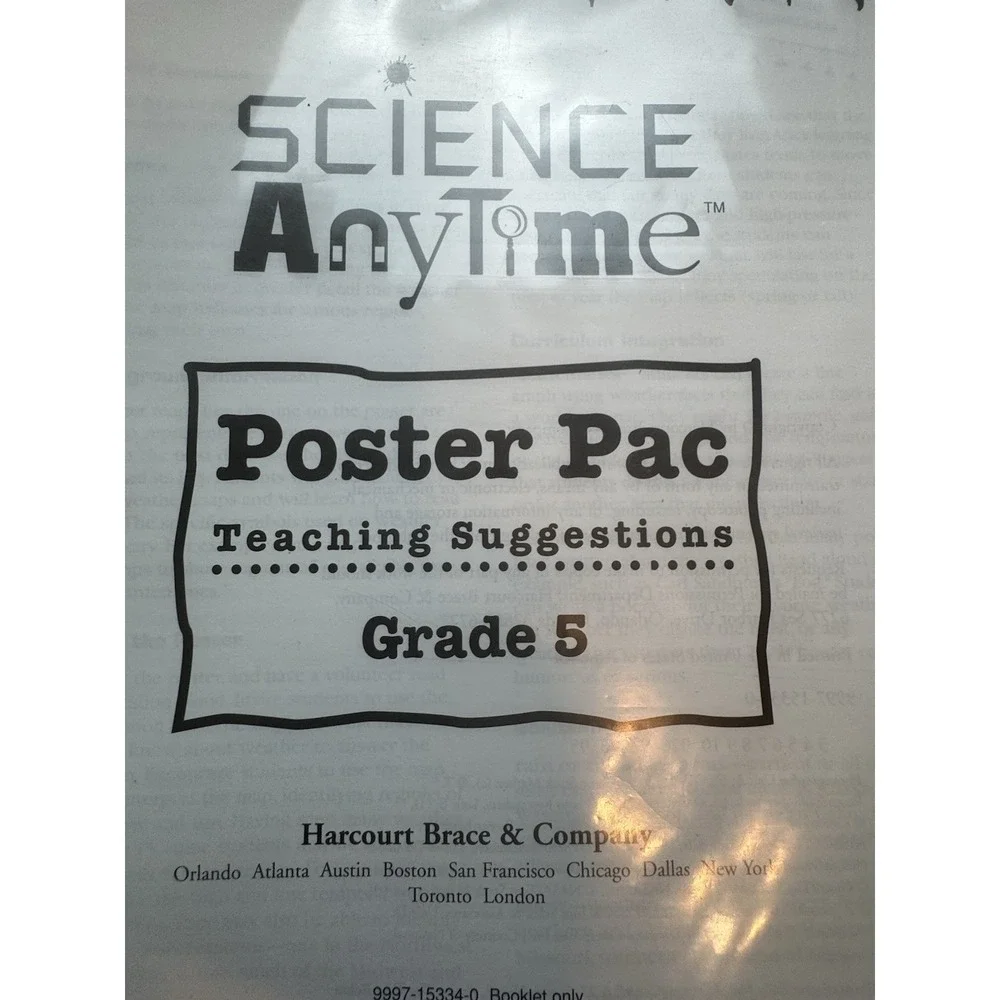 Science Anytime Interactive Teaching Pack Grade 5 Homeschool Posters Games
